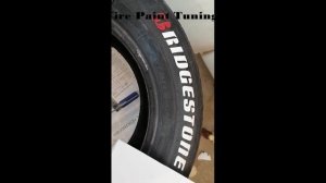 Tire Paint. Краска для шин. Красим Бриджстоун.