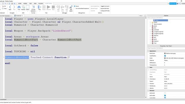 ROBLOX Scripting: Tool Equips While Touching a Part | Get weapon when in Arena [CODE IN DESC] смотреть онлайн