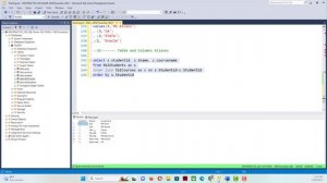31. MS SQL Server 2022| Pro T-SQL in Pashto| ( Table /Columns Aliases  and inter Join)