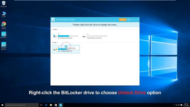 How to Unlock BitLocker Drive in Windows 10 смотреть онлайн