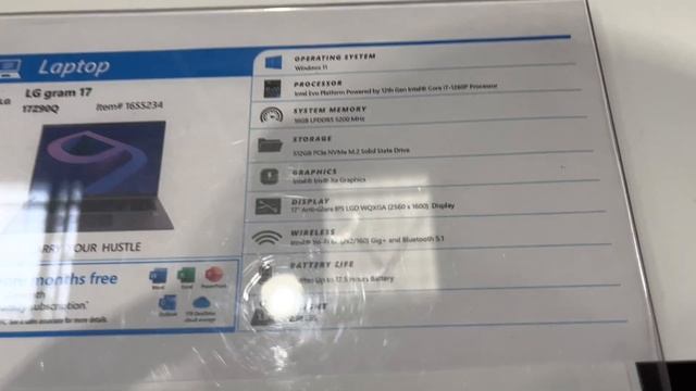 LG gram 17" Laptop - Intel i7, 2.5K Screen, 16GB RAM, 512TB SSD, WiFi6 at Costco with $400 off. смотреть онлайн