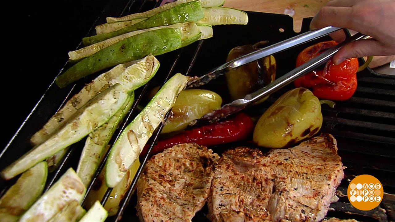 Если овощи, то гриль! Доброе утро. Суббота. Фрагмент выпуска от 29.07.2023