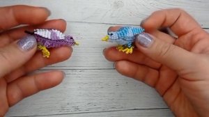 ПТИЧКА ИЗ БИСЕРА.Переходите по ссылке под видео и смотрите туториал от начала и до конца.