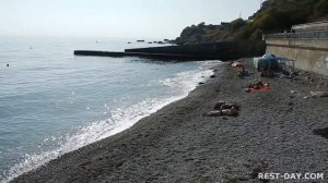 Понизовка, пляж, отдых в Крыму, сентябрь 2017