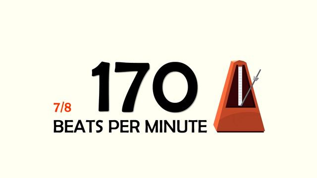 170 BPM 7/8 Metronome смотреть онлайн