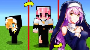 КАК МЕНЯЛАСЬ ДЕВУШКА МОНАШКА ЭКЗОРЦИСТ И ЕЕ ЖИЗНЕННЫЙ ЦИКЛ В МАЙНКРАФТ! ЭВОЛЮЦИЯ MINECRAFT ТРОЛЛИНГ