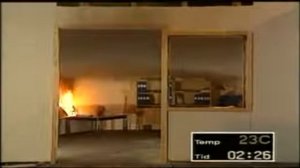 Скорость распространения пожара в помещении