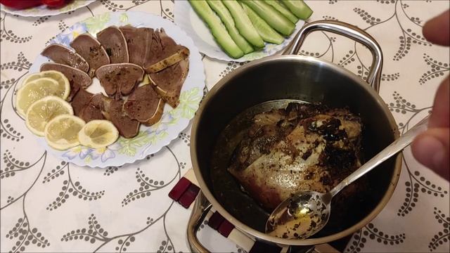 Как приготовить говяжий язык .ЯЗЫК В ДУХОВКЕ .Рецепт приготовления языка.