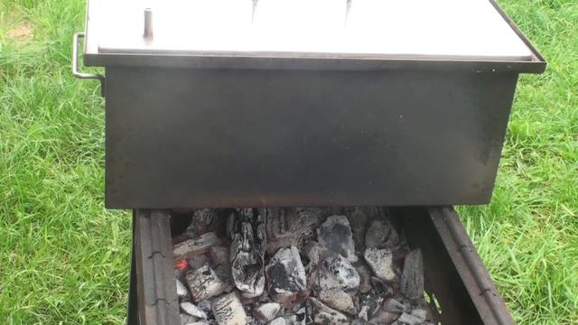 Стерлядь Царская! Готовим метровую рыбку на 5 кг в домашней коптилке на даче! смотреть онлайн