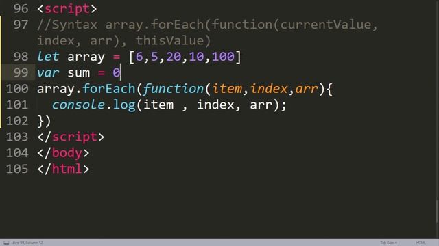 ES6 tutorial in Hindi | forEach loop in javascript in Hindi смотреть онлайн