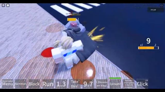 Roblox: N the jojo game King Crimson combo смотреть онлайн