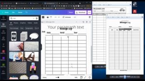 How To Create Mileage Log Book Interior For KDP in Canva