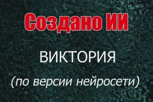 Женщины с именем Виктория по версии нейросети