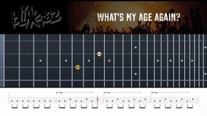 Blink-182's 'What's My Age Again?': Bass Cover Tutorial with No-Bass Backing Track and Tab