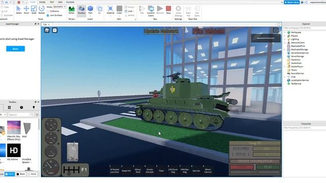 сделал танк в роблокс студио! самый сложный проект. смотреть онлайн