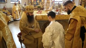 Литургия в день рождения Владыки Антония. Диаконская хиротония Дмитрия Сидляревича
