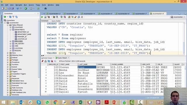 99 INSERT с использованием функции  SQL для начинающих с нуля до сертификата Oracle