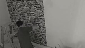 Как приклеить панно из обоев на стену.