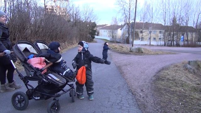 Прогулка. Вышли покормить птиц