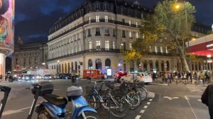 Paris France, Paris Friday night walking tour - 4K HDR 60 fps
