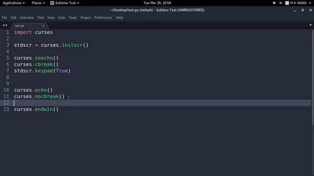 Getting Started with curses in Python | Intro to curses in Python (Part-1)