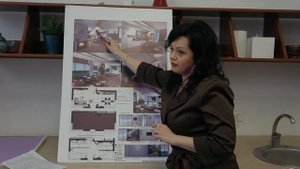 Экзамен на курсе дизайна интерьера в школе дизайна Ирины Хамитовой