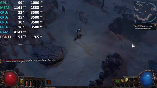 Path of Exile on AMD Athlon 200GE Vega 3 OC - Gameplay Benchmark Test смотреть онлайн