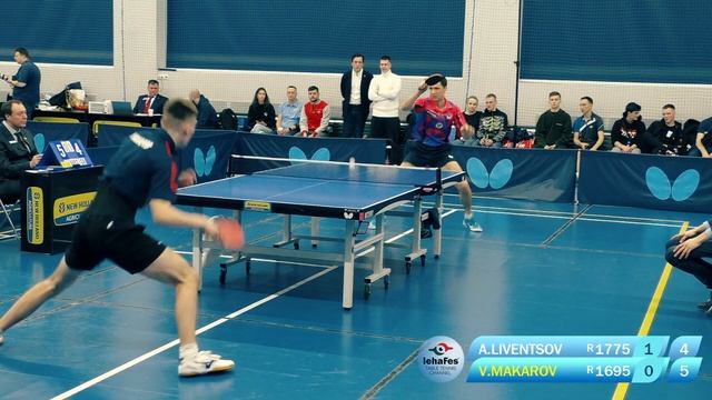 1/2 FINAL LIVENTSOV - MAKAROV TOP32 NEW HOLLAND CUP настольный теннис table tennis смотреть онлайн