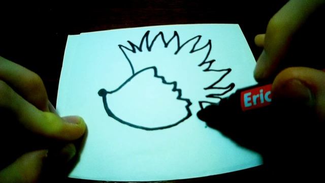 Как нарисовать ежа за 1 минуту! / Красивый рисунок #ежик смотреть онлайн