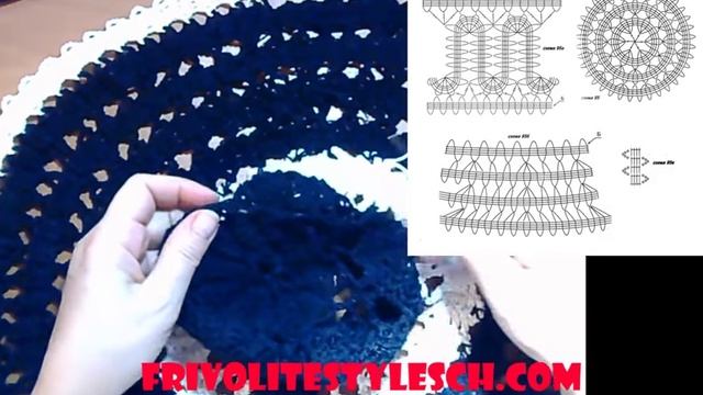 Вязание крючком. Летняя шляпка с полями. Идея и схема вязания. смотреть онлайн