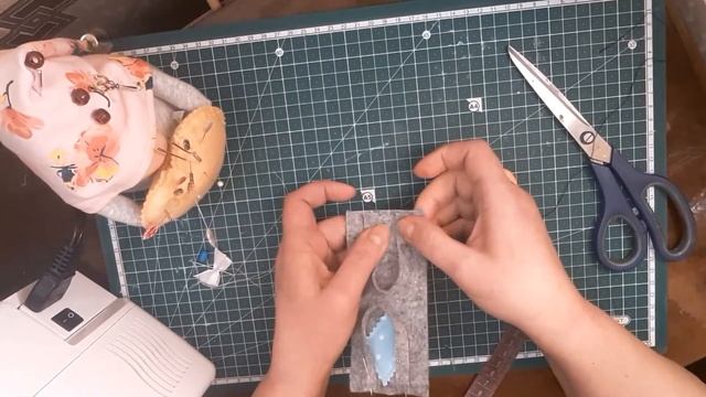 Сумка шоппер из фетра за 15 минут!.Для текстильной куклы.Маленький МК. смотреть онлайн