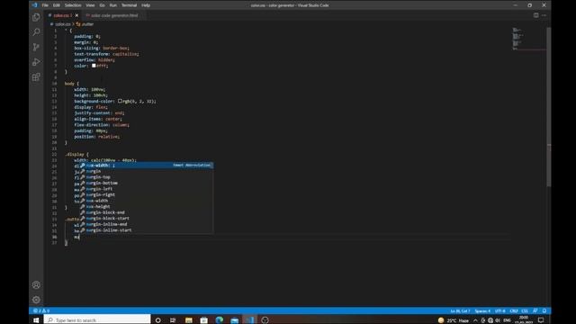 Html Color Generator Mini Project/Beautiul color generetor in javascript/#No_Limit_Code