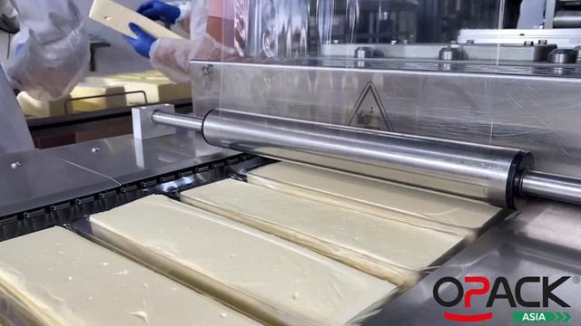 УПАКОВКА СЫРА МОЦАРЕЛЛА В ВАКУУМ НА ТЕРМОФОРМЕРЕ | OPACK QZ 1000 MIDI