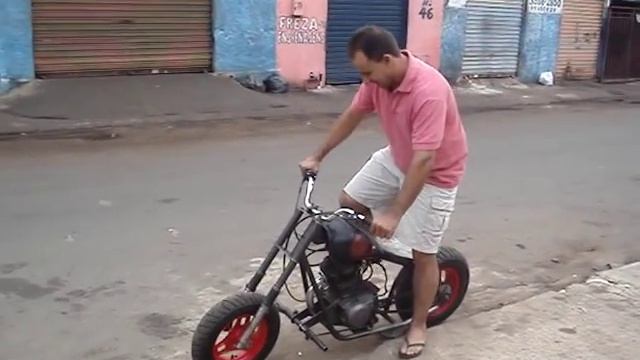 build rat bike mini chopper do Didi homemade bobber com motor honda ml 125 смотреть онлайн