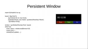 1.0 Introduction to PySimpleGUI