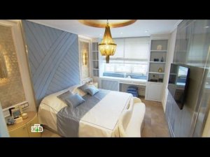 "Квартирный вопрос": Спальня-курорт с волнами, ракушками и золотым песком