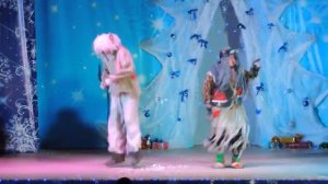 Танец Бабы Яги и Лешего на дне рождения Матушки Зимы 2017