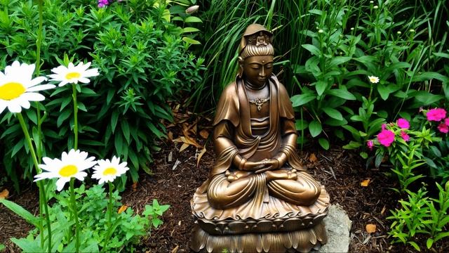 1080 Om mani padme hum - Kwan Yin / Avalokiteshvara mantra - No music, no reverb. смотреть онлайн
