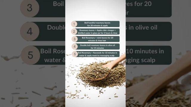 5 ways to use rosemary for hair growth 🌿 #hairgrowth #rosemary #rosemaryforhairgrowth #DIYhaicare