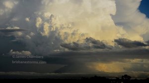 SUPERCELL Cumulonimbus Timelapse Gold Coast Australia November 15, 2013