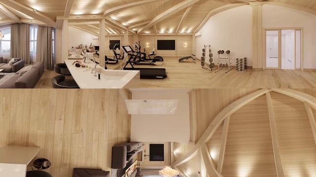 Дизайн интерьера тренажерного зала и зоны отдыха в резиденции Миллениум парк смотреть онлайн