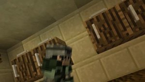 На мужика упал шкаф в майнкрафте