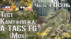 Тест камуфляжа A-TACS FG (Мох). Часть 4. Осень / Camouflage test A-TACS FG. Part 4. Autumn