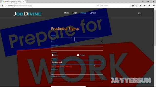 Online Job Portal - PHP Project Tutorial Part 1 | JAYYESSUN