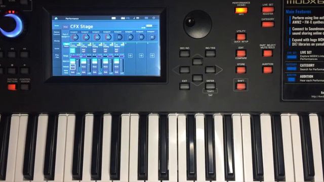 Создание, редактирование и сохранение Performance/LiveSet на Yamaha MODX/Montage смотреть онлайн