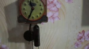 Часы ходики  Кот с бегающими глазками