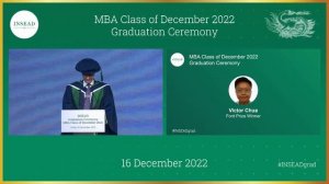 Henry Ford II Prize - MBA22D Graduation Singapore