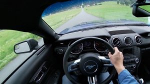 Ford Mustang 3,7l V6 305 hp POV test drive by seen through cars