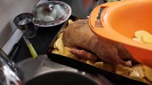 #рецепт #Индоутка #утка в духовке с яблоками лимон яйва 1 : 30 часов  13 11 2020