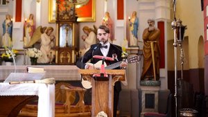 "Аллилуйя" - песня для молодых на венчании в католическом храме в д.Осова.